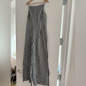 BNWT RRP $168 Madewell black white Monochrome Striped sleeveless Jumpsuit
